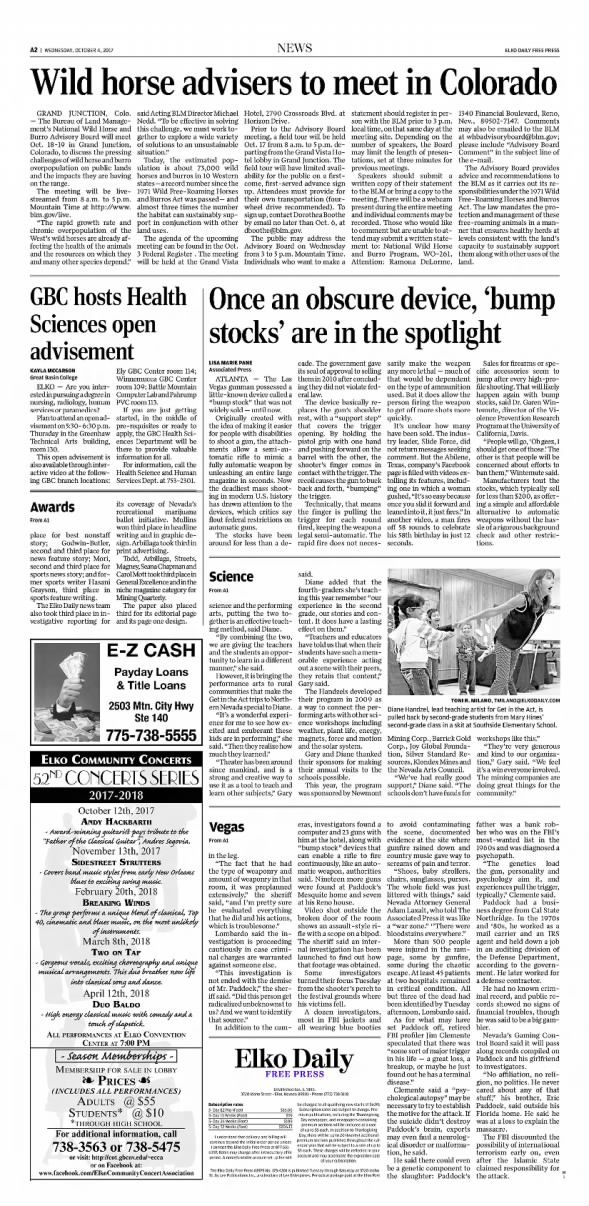 Elko daily Free press Nevada Oct 4, 2017 pA2